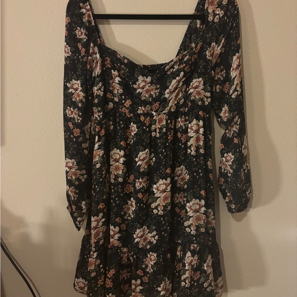 Abercrombie & Fitch Long Sleeve Corset Floral Dress - Picture 4 of 10